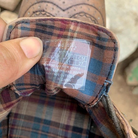 Vintage Bed Stu Men's Size 8 Brown Leather Oxfords Preppy Dark Academia Grandpa - Picture 9 of 9